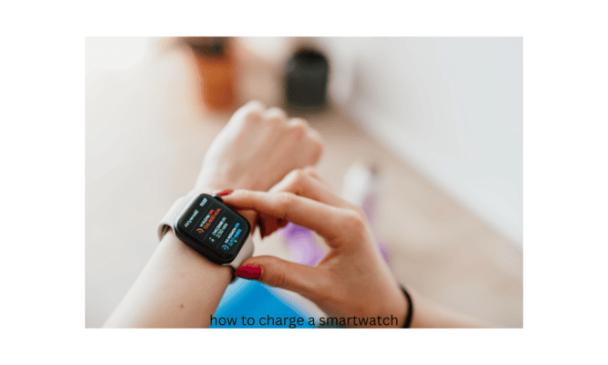 how to charge a smartwatch